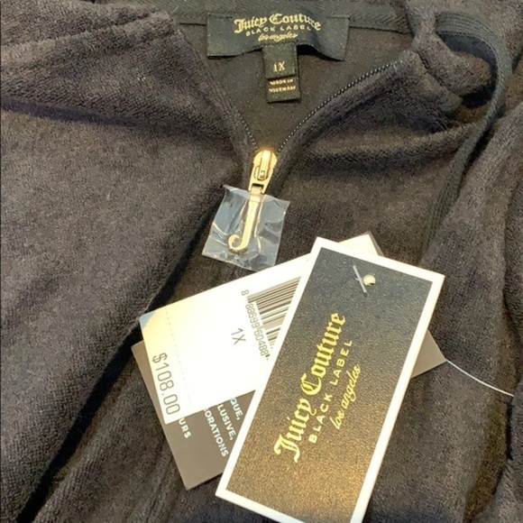 Juicy Couture Robertson Microterry Full Zip Hoodie - Picture 6 of 6